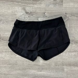 Lululemon Black Running shorts size 4